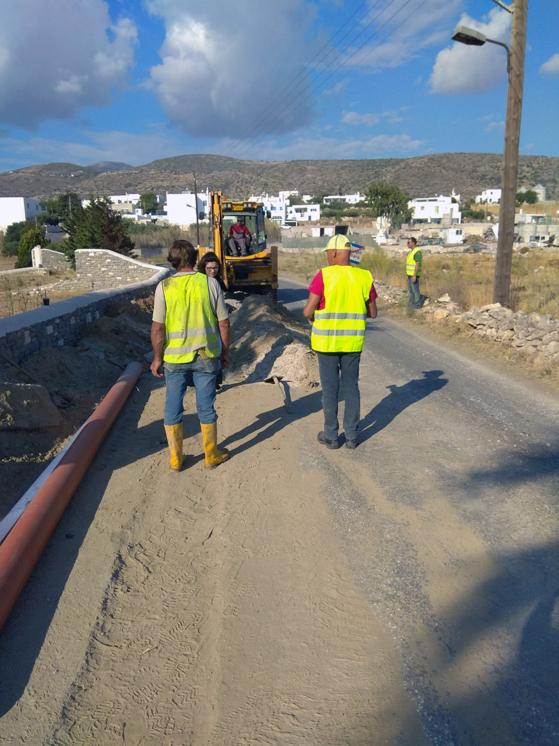 Sewerage works 2017 Network Expansion in the community of Archilochos (Marmara)