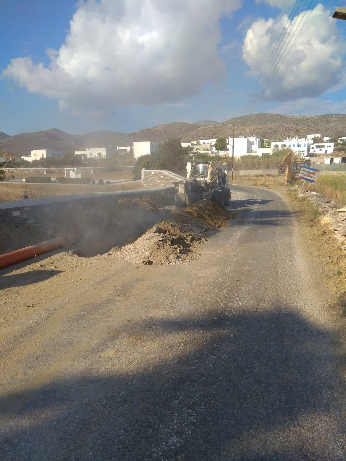 Sewerage works 2017 Network Expansion in the community of Archilochos (Marmara)
