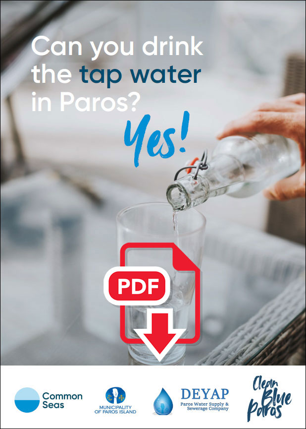 Can you drink the tap water in Paros? YES! Paros DEYA