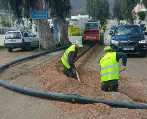 Σύνδεση δικτύου ύδρευσης Αλυκής-Κάμπου με δίκτυο αφαλάτωσης